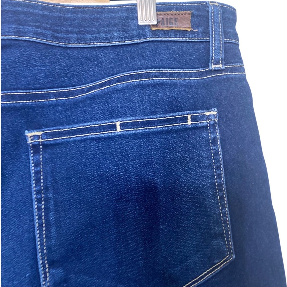 Paige Womens High Rise Skinny Jeans Dark Indigo Blue Stretch Denim Size 32 - Picture 6 of 6